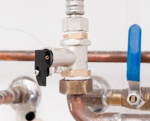 Plumbing inspection of leaking fittings