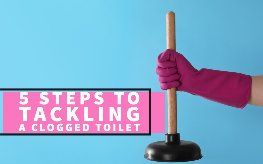 5 STEPS TO TACKLING A CLOGGED TOILET 