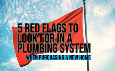 5 RED FLAGS TO LOOK FOR IN A PLUMBING SYSTEM WHEN PURCHASING A NEW HOME