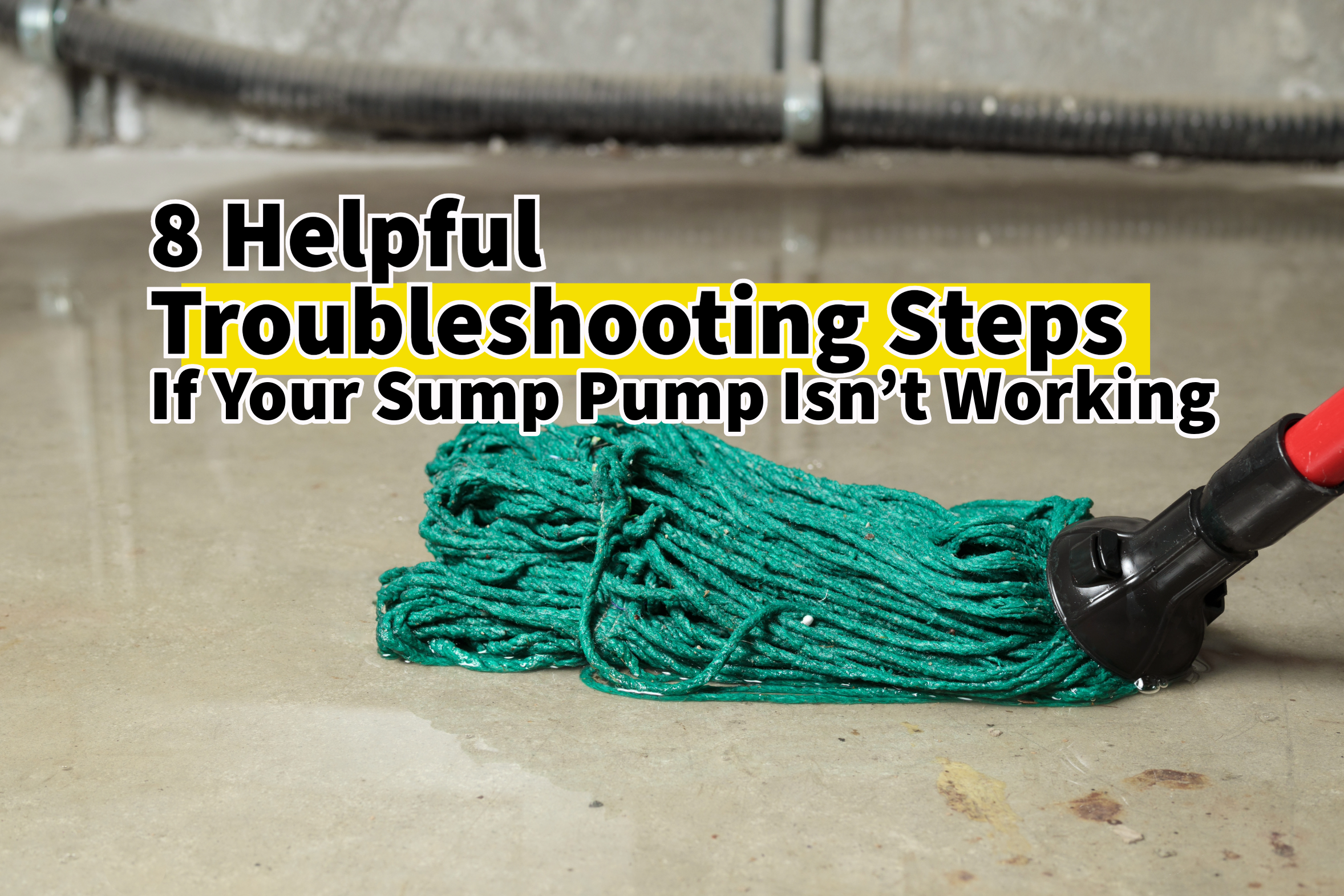 Here are some way to troubleshoot your sump pump if you are having issues.